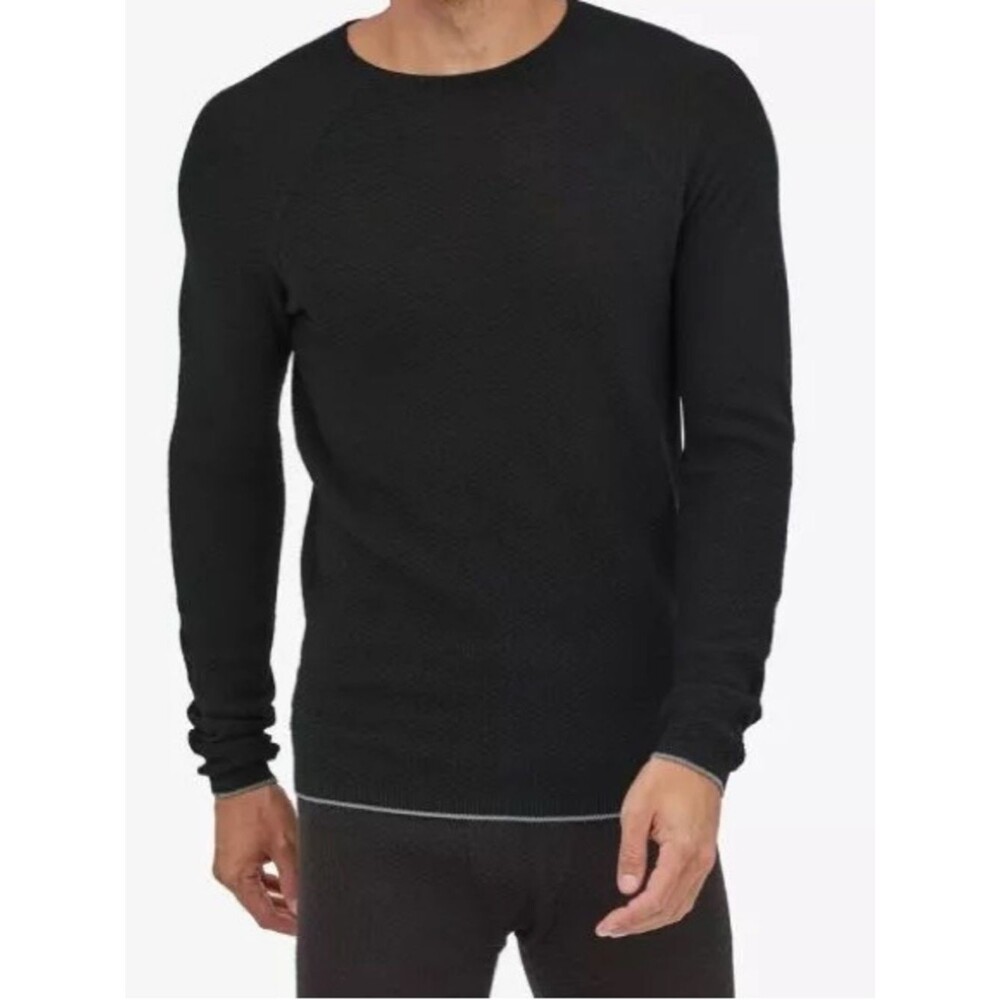 Patagonia Black Capilene Air Crew Merino Wool Base Layer NWOT Size XXL